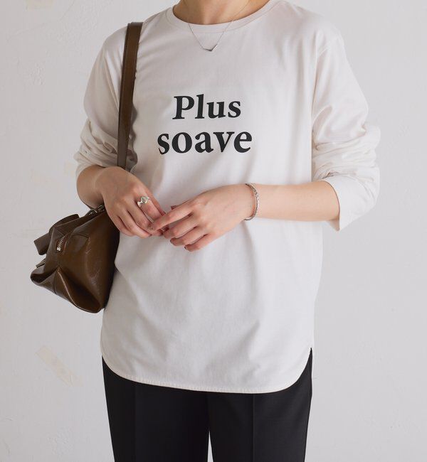  「plus soave ロゴロンT」|Tシャツ・カットソー|