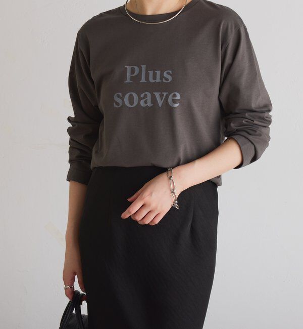  「plus soave ロゴロンT」|Tシャツ・カットソー|