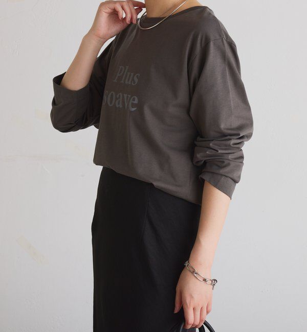  「plus soave ロゴロンT」|Tシャツ・カットソー|