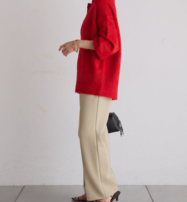  「ピンタックセミフレアーパンツ」|チノ|