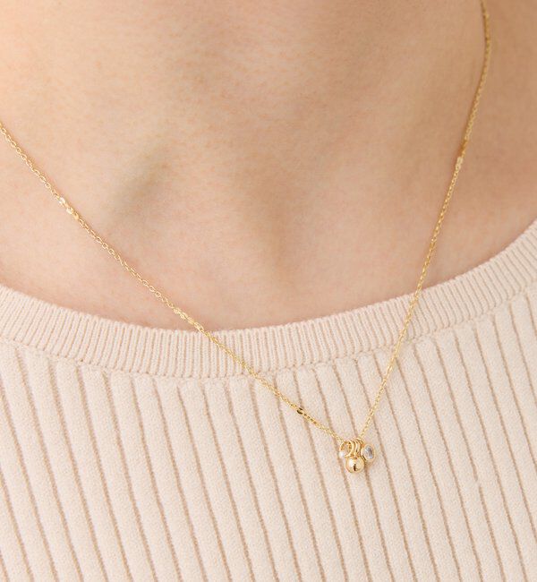  「【PAPILLONNER/パピヨネ】ミックスミニチャームネックレス」|リング|