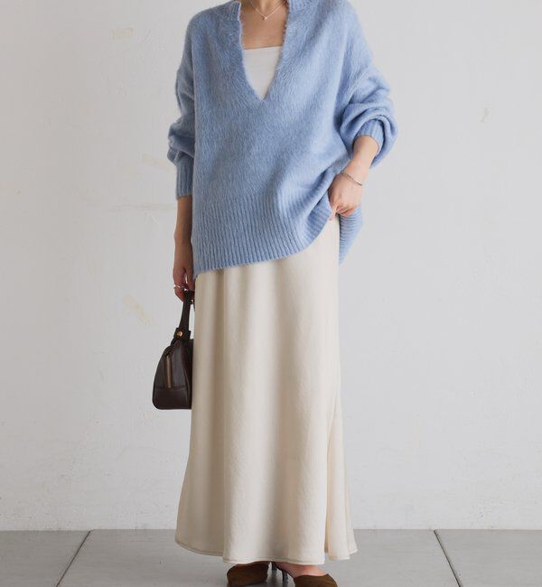  「【IDE監修大きめサイズ/WEB限定リバイバル】サテンマーメイドスカート」|スカート|