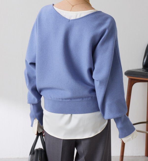  「サテンサイドドロストTブラウス」|シャツ・ブラウス|