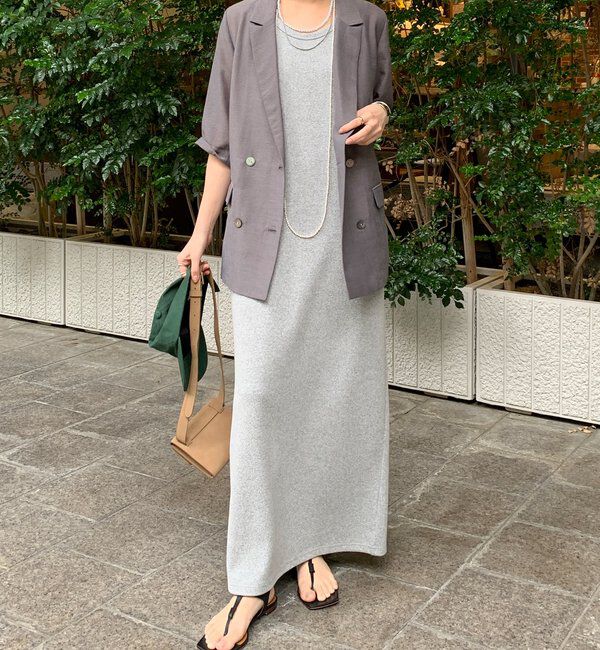  「【全骨格細見え】ブークレーダンボールタンクワンピース」|ワンピース|