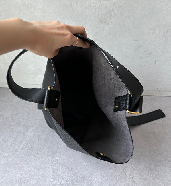  「【新色追加】シボフェイクレザーソフトホーボーバッグ」|トートバッグ|