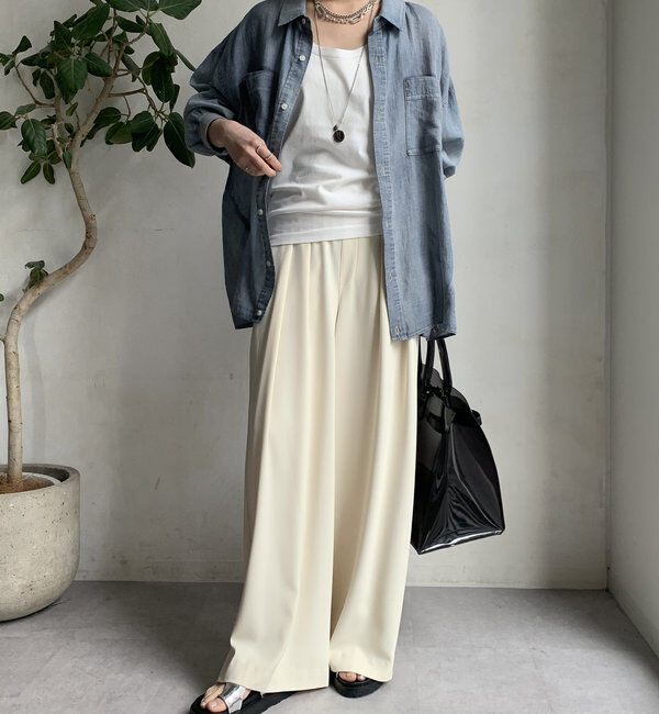  「ラメステッチキャミタンク」|Tシャツ・カットソー|