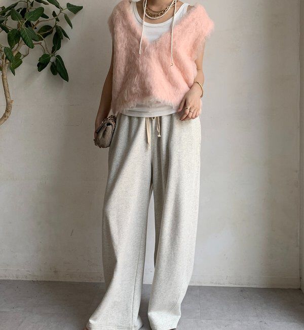  「【REI企画カラーあり】【前後2WAY】シャギーニットベスト」|ニット・セーター|