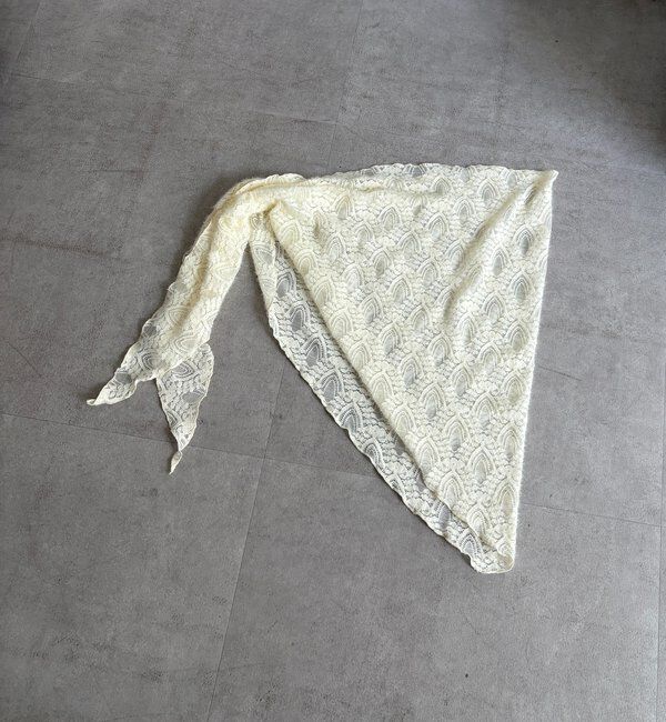  「起毛レースストール」|マフラー|