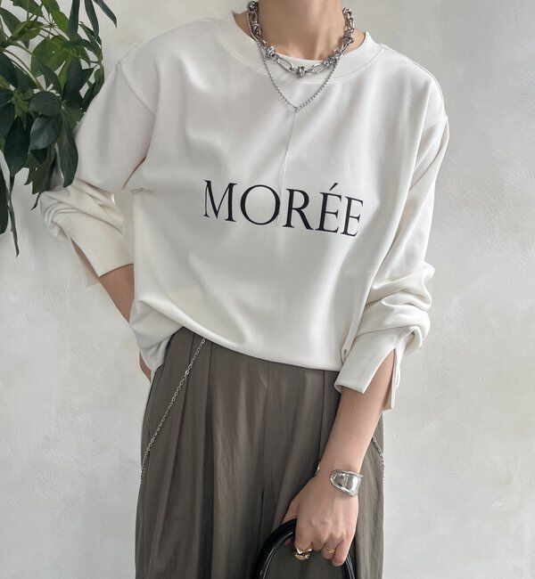  「カットジョーゼットMOREEロゴTEEブラウス」|シャツ・ブラウス|