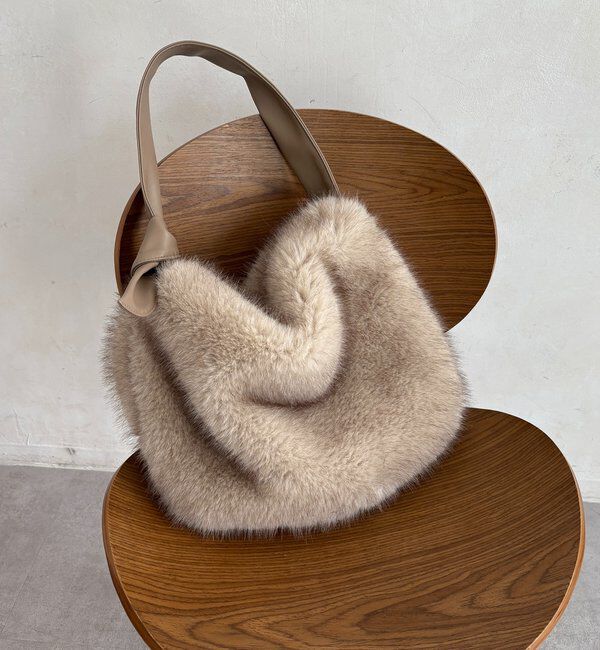  「ワンハンドルエコファーバッグ」|トートバッグ|