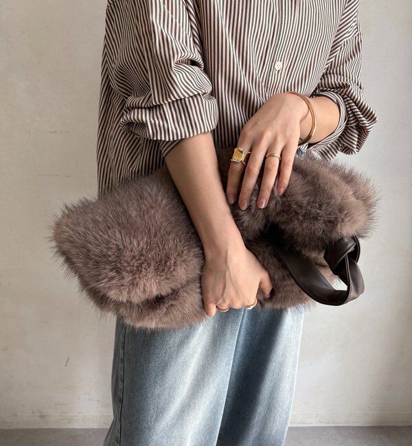  「ワンハンドルエコファーバッグ」|トートバッグ|