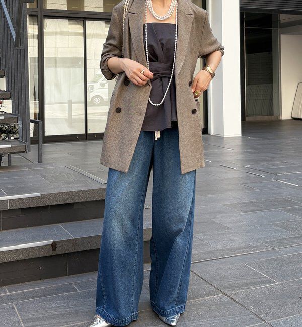  「シャンブレーダブルジャケット」|テーラードジャケット|