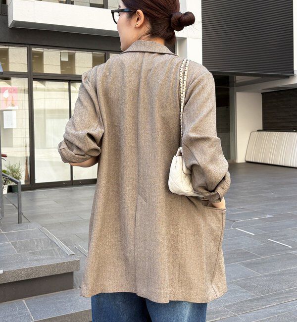  「シャンブレーダブルジャケット」|テーラードジャケット|