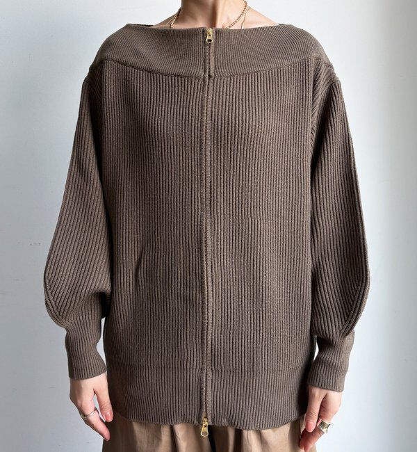  「フロントジップニット」|ニット・セーター|