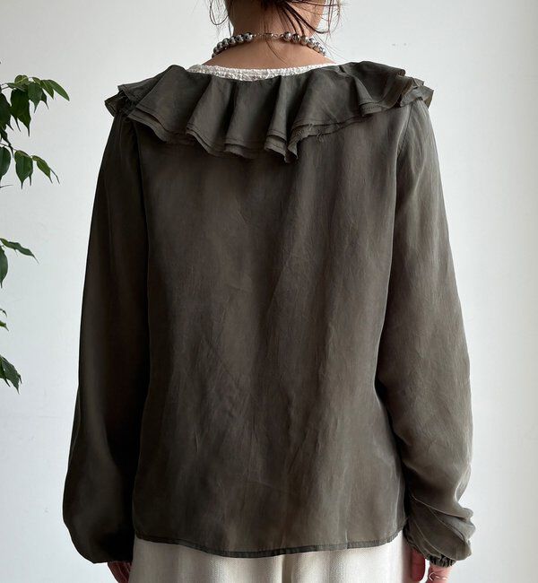  「キュプラフリルブラウス」|シャツ・ブラウス|