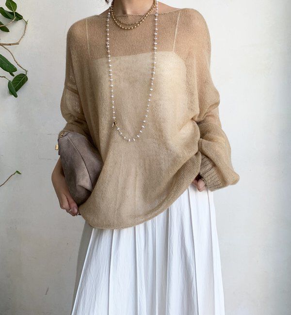  「シアーモヘヤプルオーバー」|ニット・セーター|