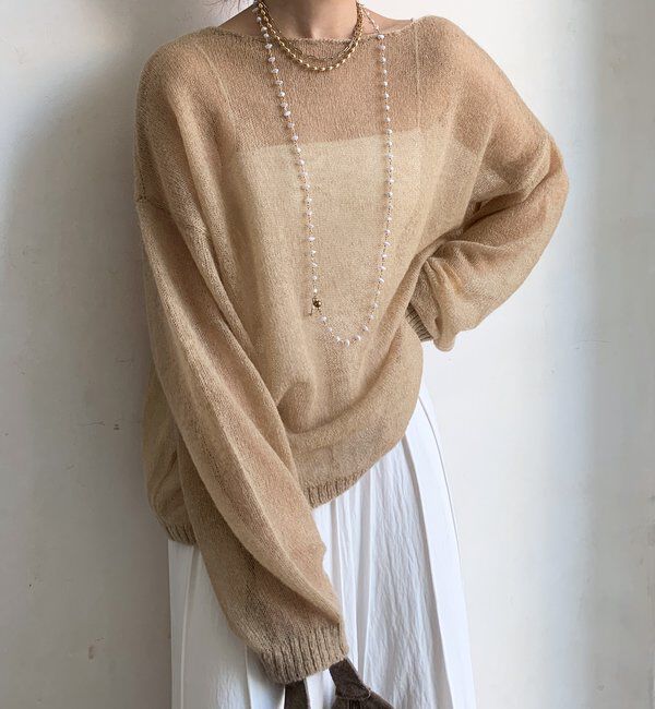  「シアーモヘヤプルオーバー」|ニット・セーター|