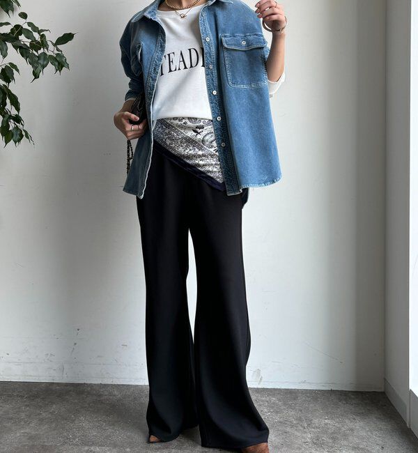  「前後ロゴポンチョプルオーバー」|Tシャツ・カットソー|