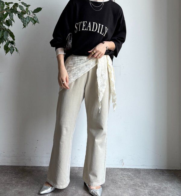  「前後ロゴポンチョプルオーバー」|Tシャツ・カットソー|