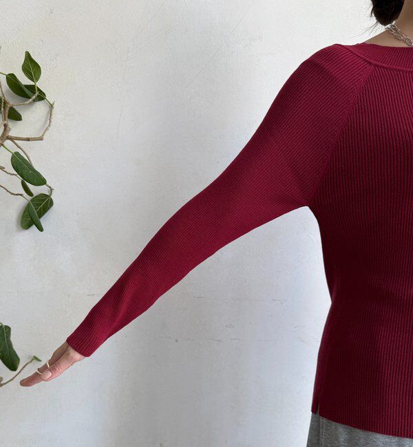  「ボートネックリブニット」|ニット・セーター|