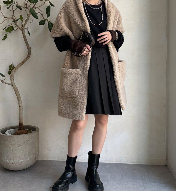  「ミドル丈プリーツスカート」|スカート|