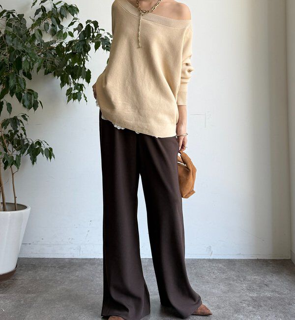  「ボートネックプルオーバー」|ニット・セーター|