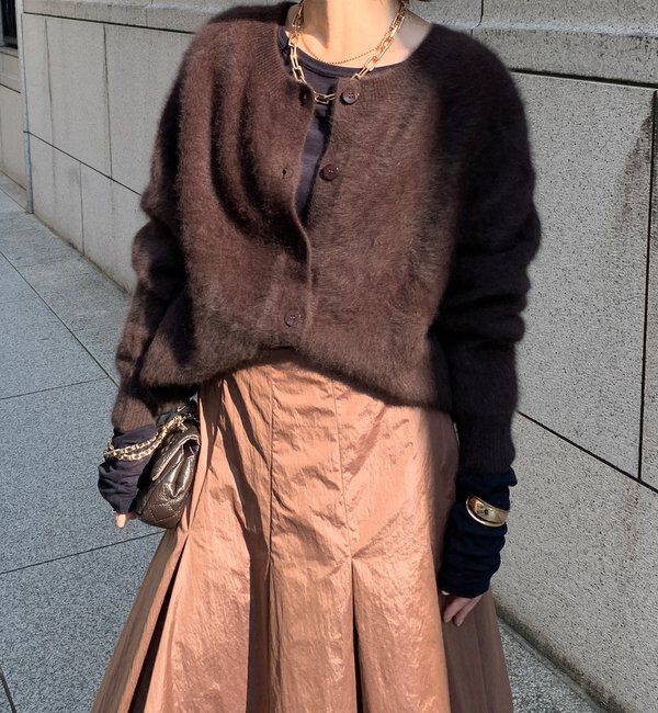  「ファーカシミヤカーディガン」|カーディガン|