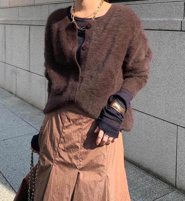  「ファーカシミヤカーディガン」|カーディガン|