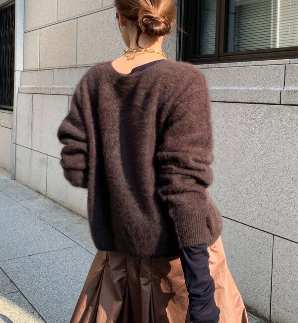  「ファーカシミヤカーディガン」|カーディガン|