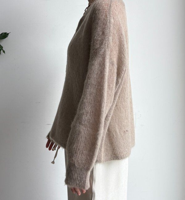  「【新色追加】起毛モヘヤスキッパープルオーバー」|ニット・セーター|