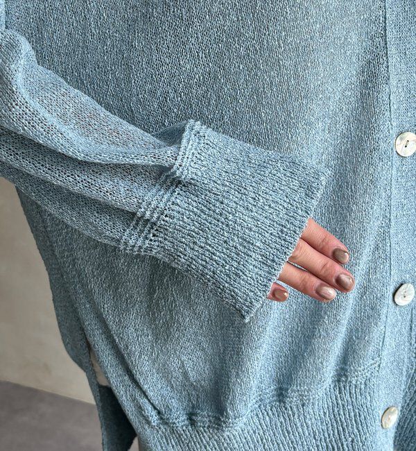  「【WEB限定】ペーパーヤーン前後2WAYカーディガン」|カーディガン|