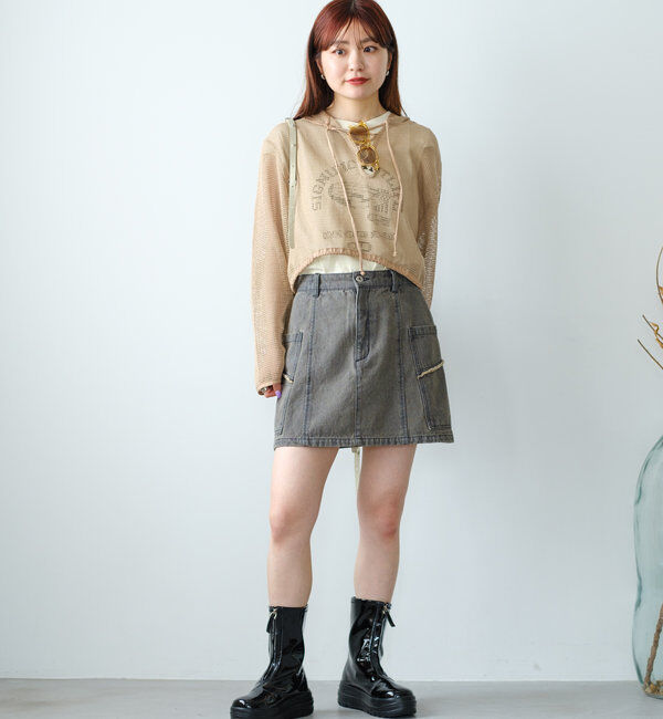  「【晴雨兼用/軽量/生活防水】レインミドルブーツ」|ロングブーツ|