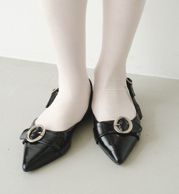  「ラインベルトパンプス」|パンプス|ブラック