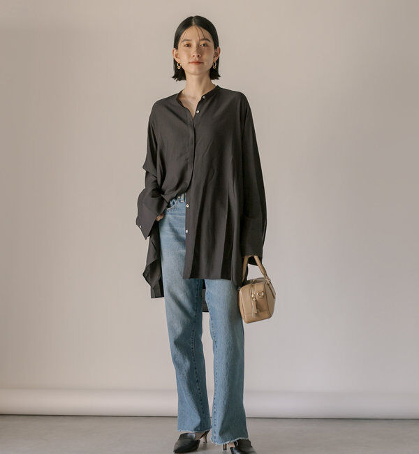  「【全骨格美脚見え！】slit DENIM」|デニム|