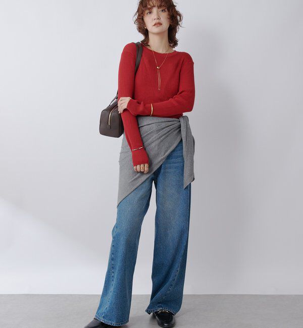  「【MONN.:.(モン)】RIB KNIT」|ニット・セーター|