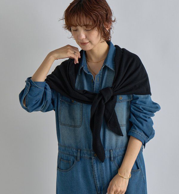  「【新色追加/リバイバル】【MONN.:.(モン)】サンカクストール」|ストール|