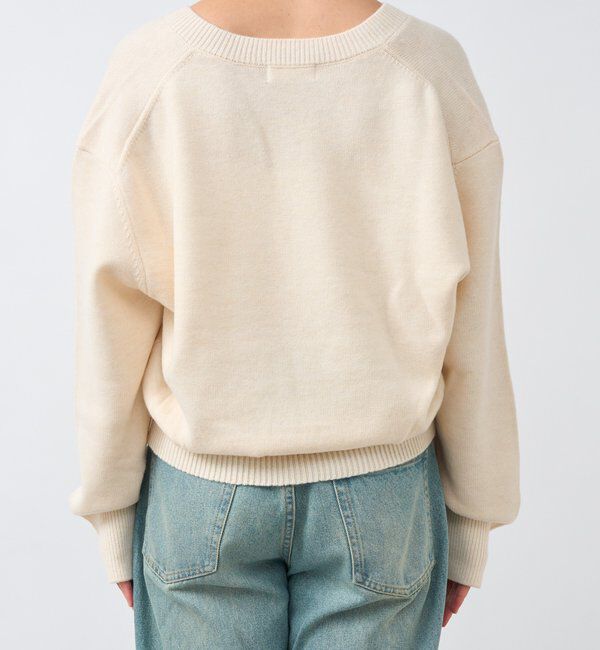  「【女性らしいデコルテライン】ウールVニット」|ニット・セーター|