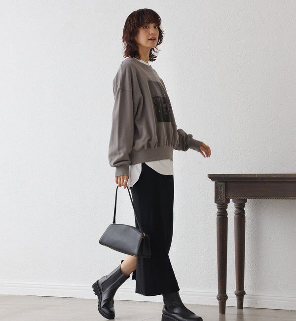  「【大人カジュアルに】2wayPhotoスウェット」|Tシャツ・カットソー|