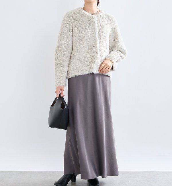  「【リラクシーな履き心地】ヴィンテージサテンバイアススカート」|スカート|