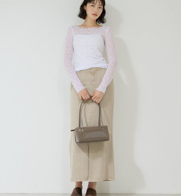  「【セットアップ対応】リヨセルスリットスカート」|スカート|