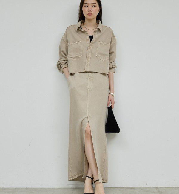  「【セットアップ対応】リヨセルショートシャツ」|シャツ・ブラウス|