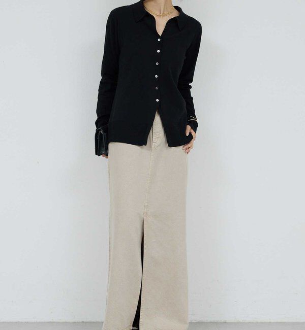  「総針ポロカーデ」|ニット・セーター|