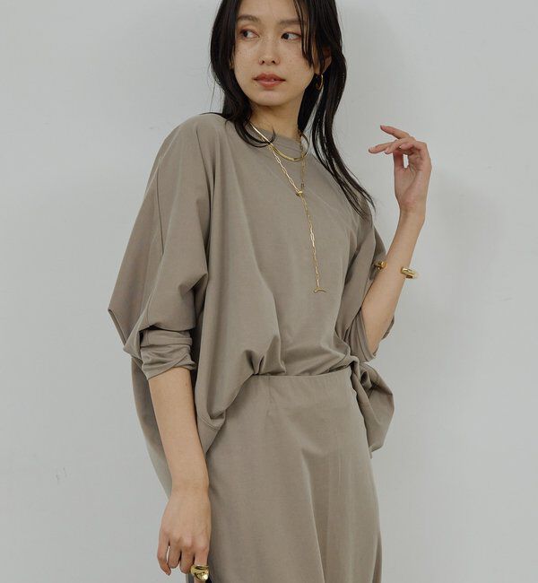  「【セットアップ対応】キュプラジャージードルマンプルオーバー」|Tシャツ・カットソー|