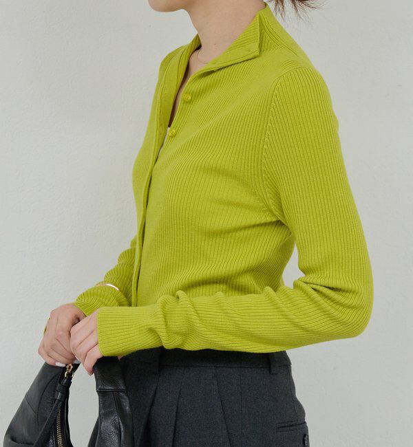  「【比留川游さんコラボ】ハイネックリブカーディガン」|ニット・セーター|