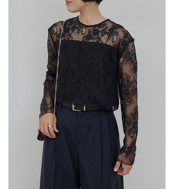  「レイヤードレースブラウス」|シャツ・ブラウス|