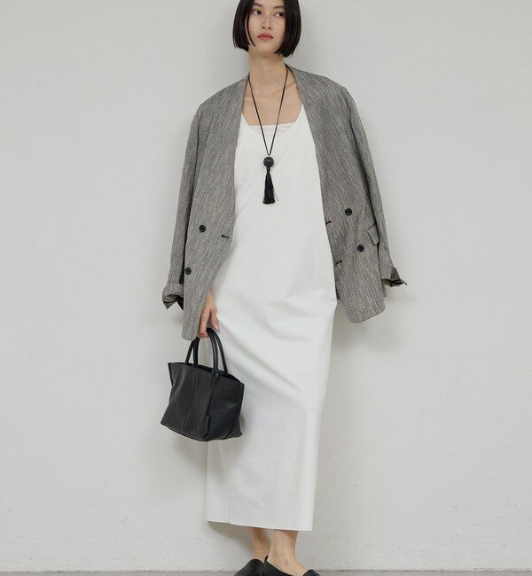  「【セットアップ対応】ノーカラーツイードジャケット」|その他|