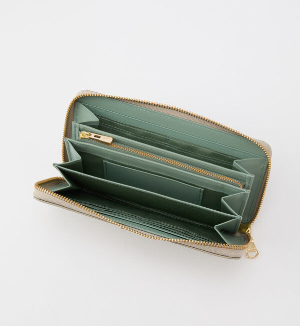  「モノグラムプレートラウンドジップウォレット」|財布|