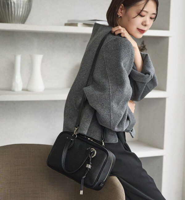  「レザー2WAYミニボストンバッグ」|ボストンバッグ|