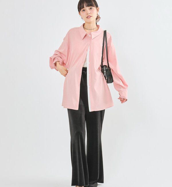  「[森川企画]レイヤードストライプドロストシャツ」|シャツ・ブラウス|