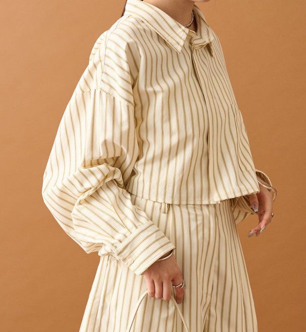  「ストライプショートシャツ」|シャツ・ブラウス|